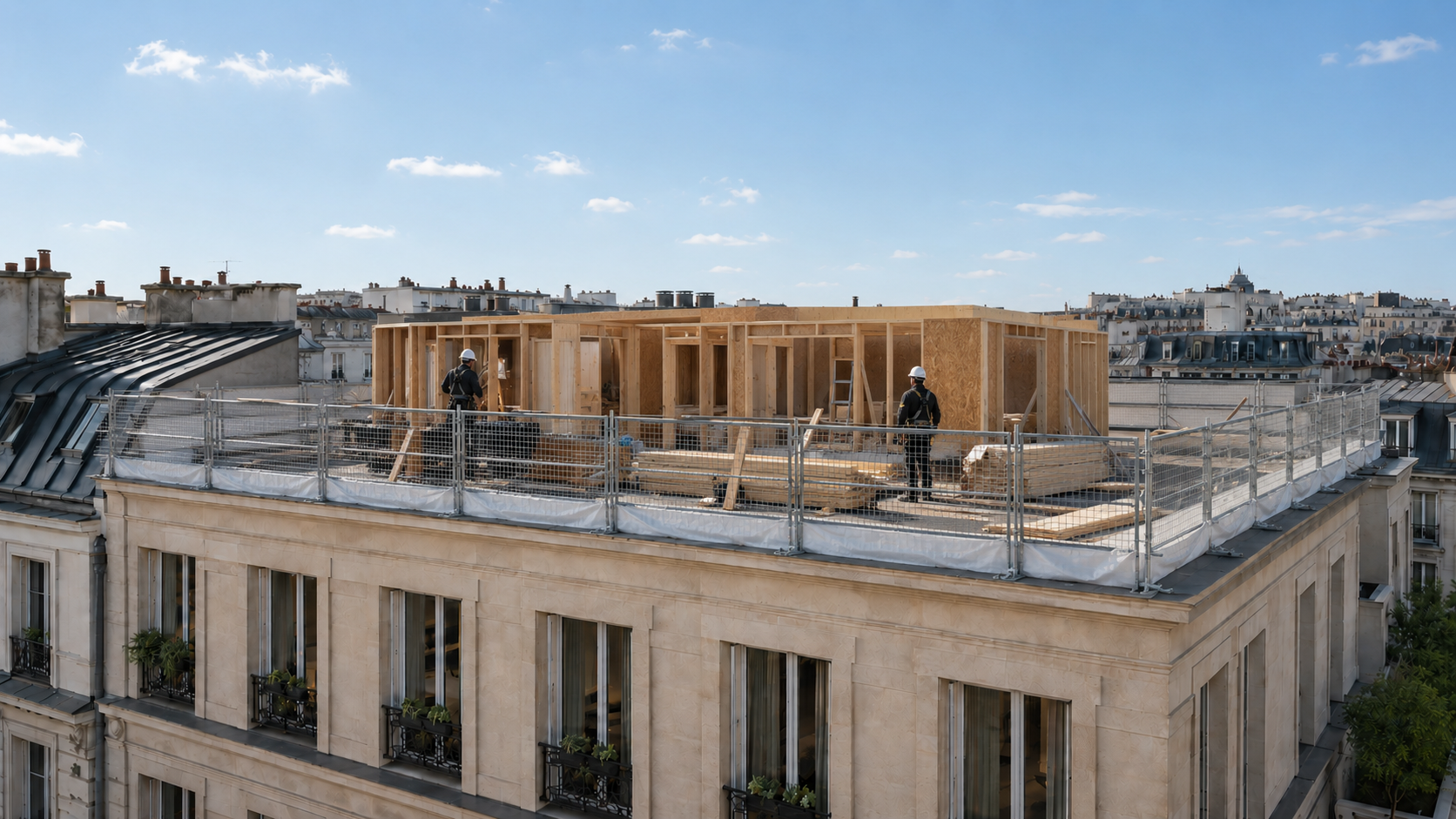 Préfabrication bois et pose sur chantier
